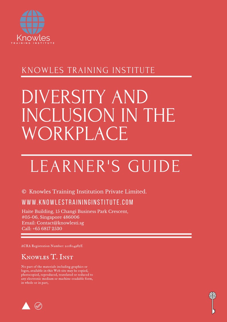 Learner’s Guide For Diversity And Inclusion In The Workplace Training Course in Laos